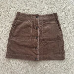 Uniqlo brown corduroy skirt